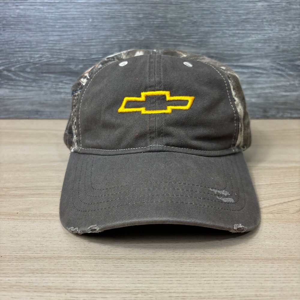 Chevrolet Hat Cap Strap Back Brown Camo Cars‎ Trucks Outdoors